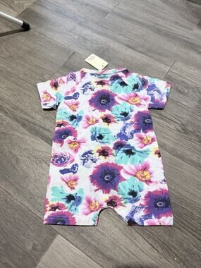 Kids Tales Floral Girls Bodysuit In Size Eu 73 (6 to 9 Months) New